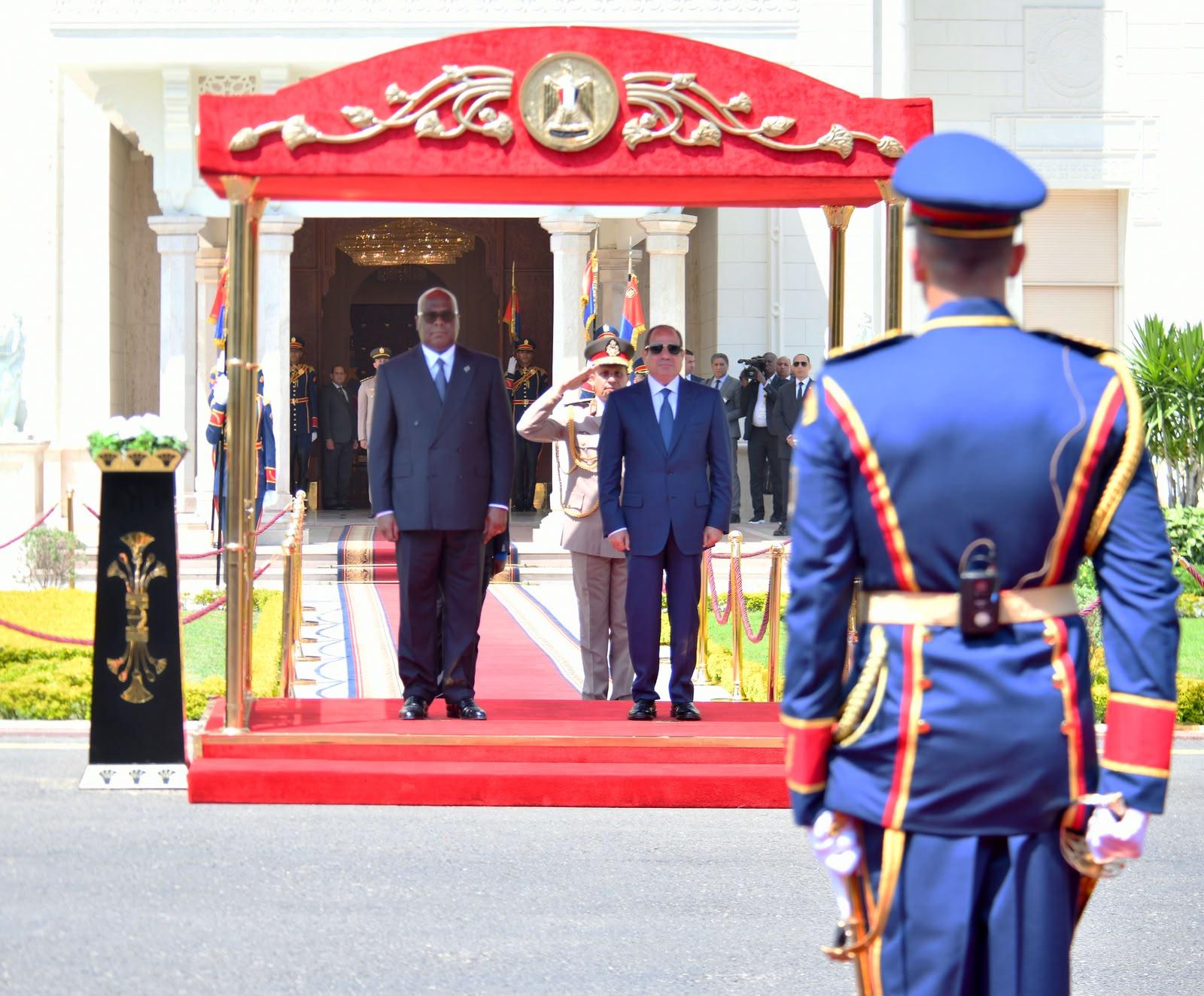President Sisi welcomes President Tshisekedi