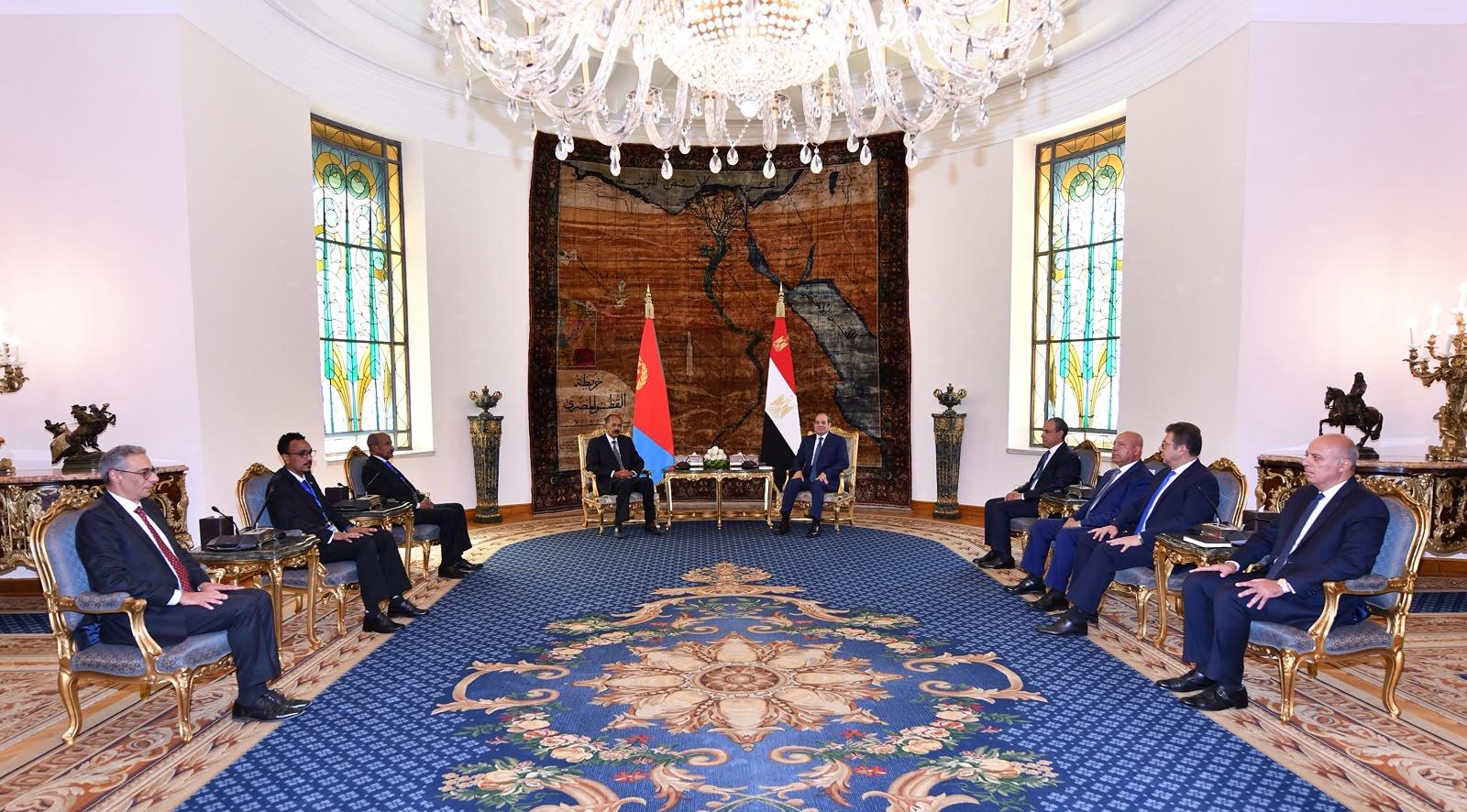 President Sisi welcomes President Tshisekedi