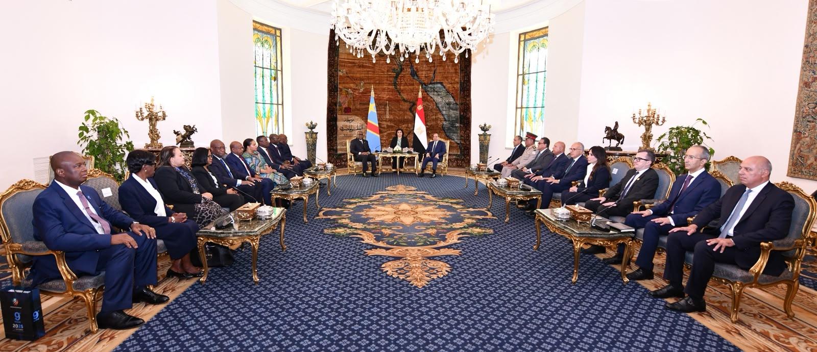 President Sisi welcomes President Tshisekedi