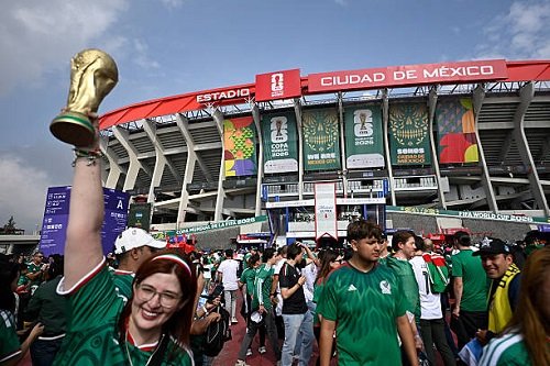Excited fans at the stadium