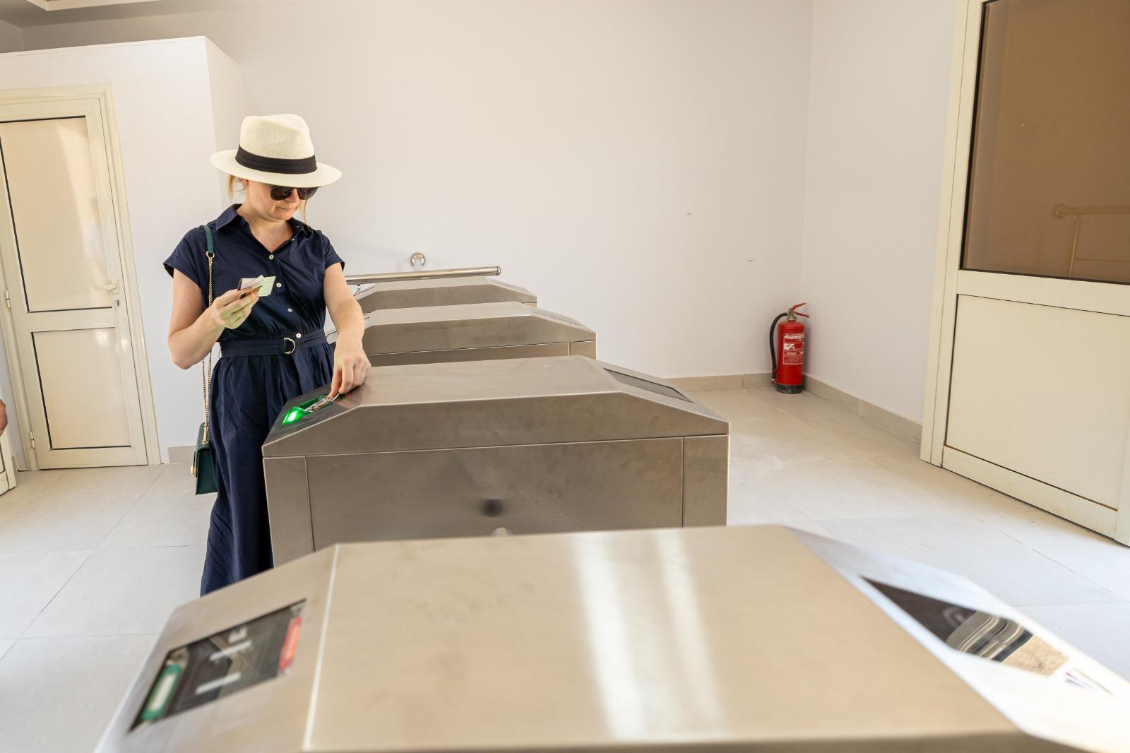 Self-service ticket machine installation