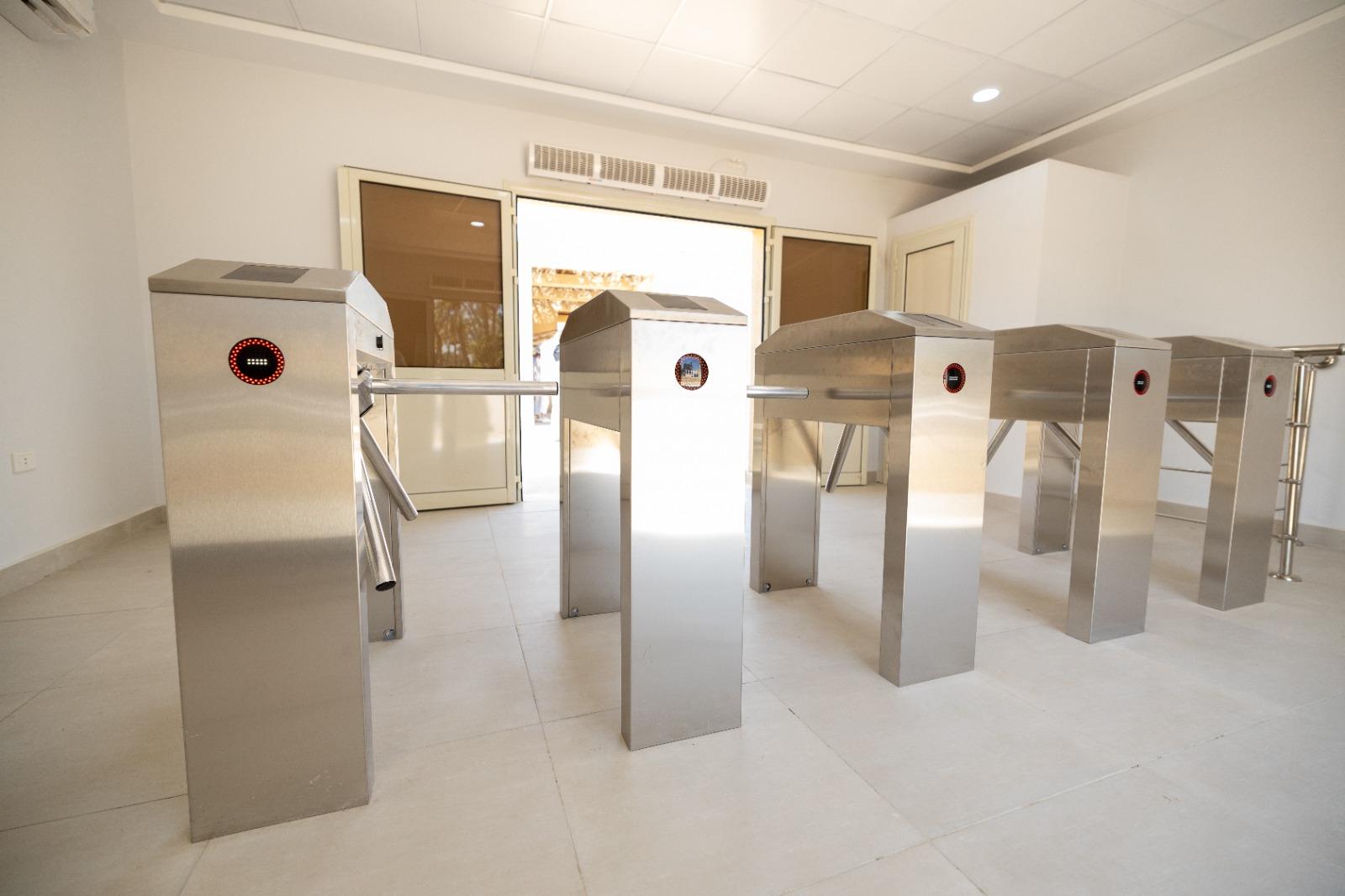 Self-service ticket machine installation