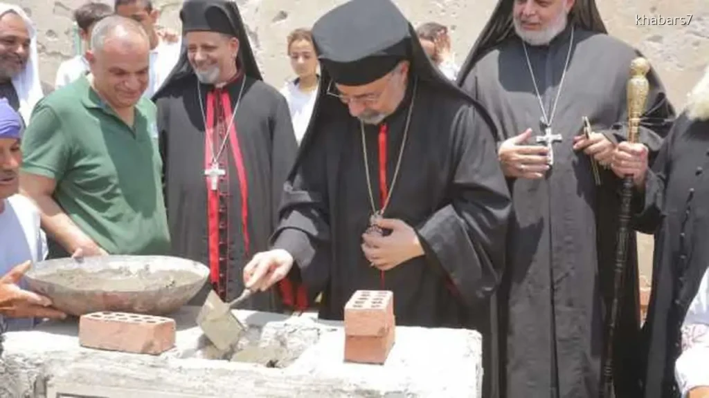 Bishop Ibrahim Isaac Lays Foundation Stone for St. George’s Church Renovation in Tantawe