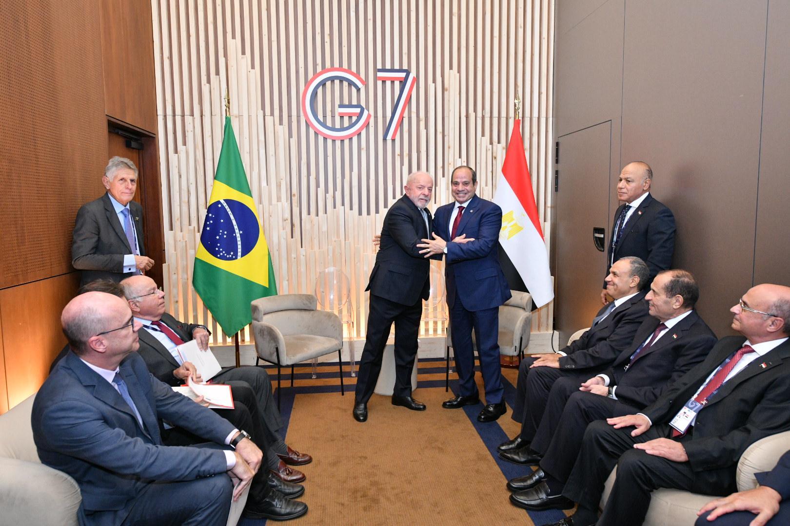 President Abdel Fattah El-Sisi and President Lula da Silva