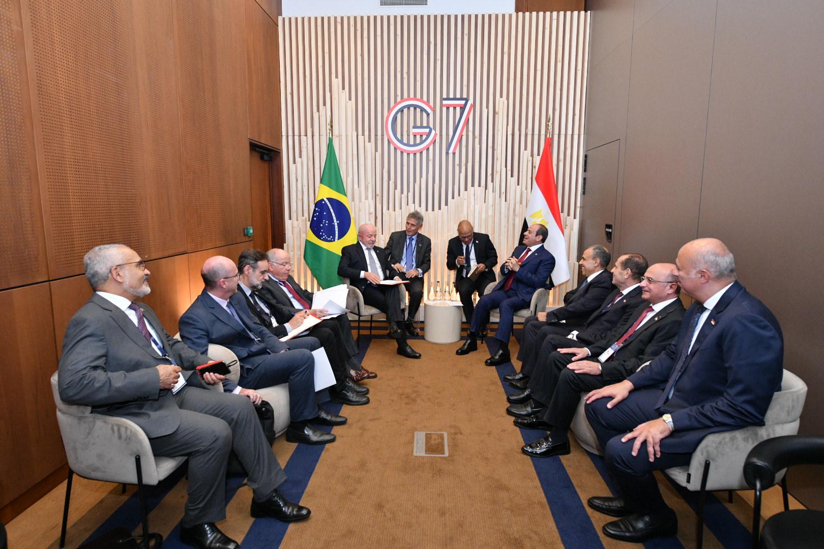 President Abdel Fattah El-Sisi and President Lula da Silva