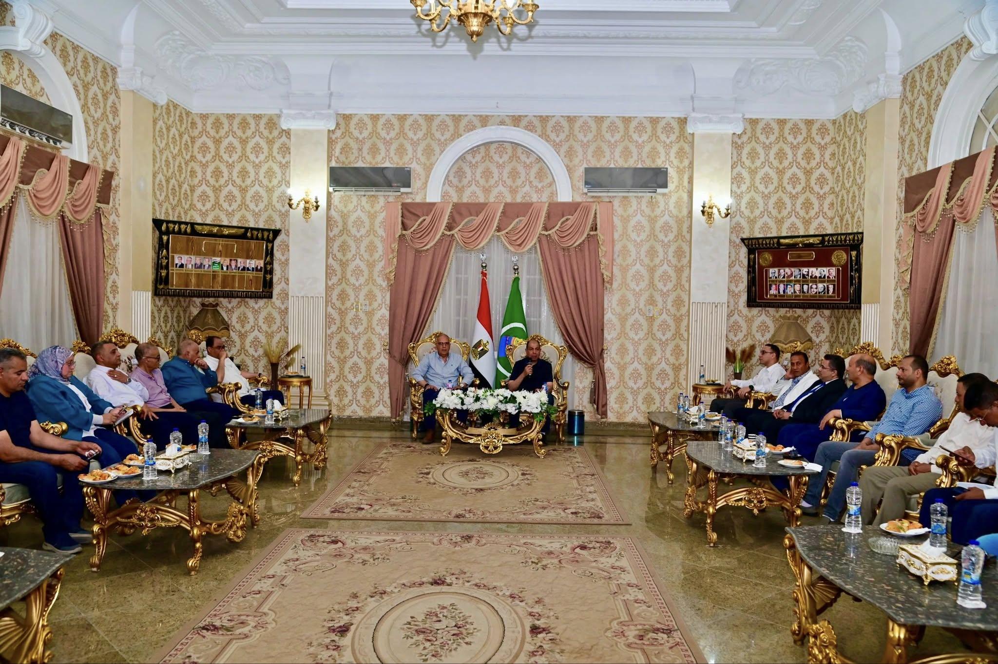 Water Resources Minister and Minya Governor