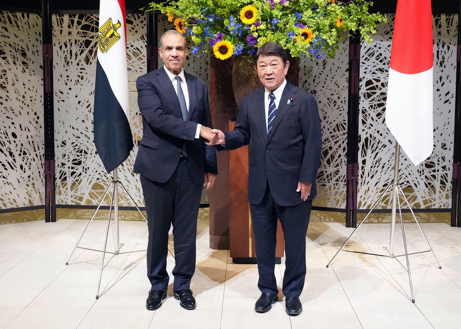 Egypt and Japan Foreign Ministers