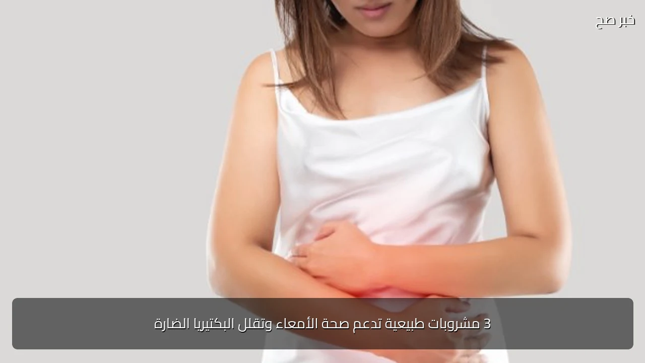 3 مشروبات طبيعية تدعم صحة الأمعاء وتقلل البكتيريا الضارة