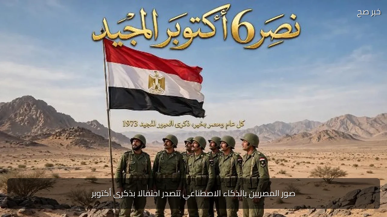 صور المصريين بالذكاء الاصطناعي تتصدر احتفالا بذكرى أكتوبر