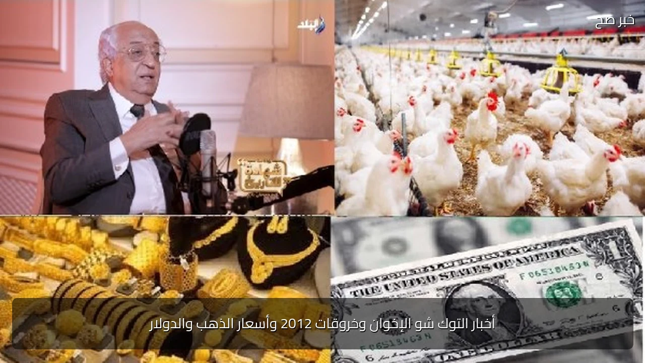 أخبار التوك شو الإخوان وخروقات 2012 وأسعار الذهب والدولار