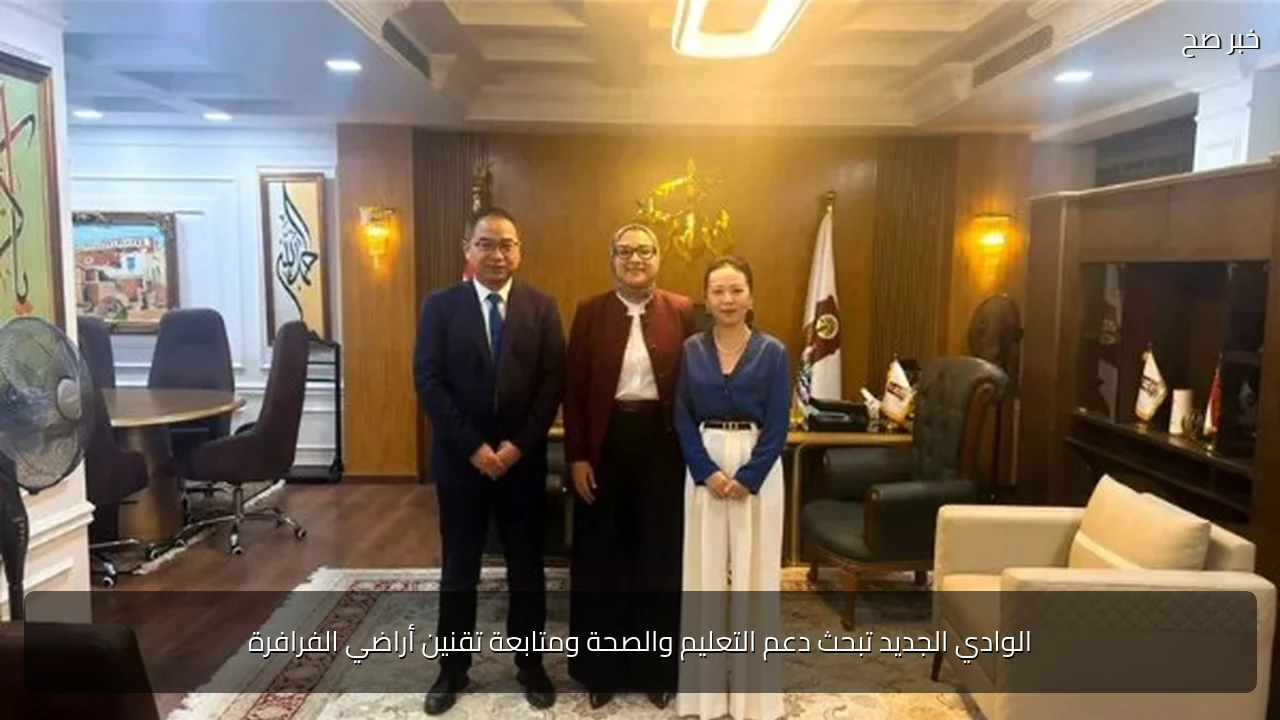 الوادي الجديد تبحث دعم التعليم والصحة ومتابعة تقنين أراضي الفرافرة