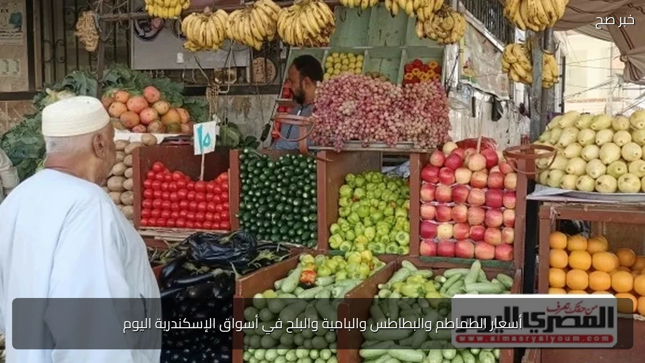 أسعار الطماطم والبطاطس والبامية والبلح في أسواق الإسكندرية اليوم