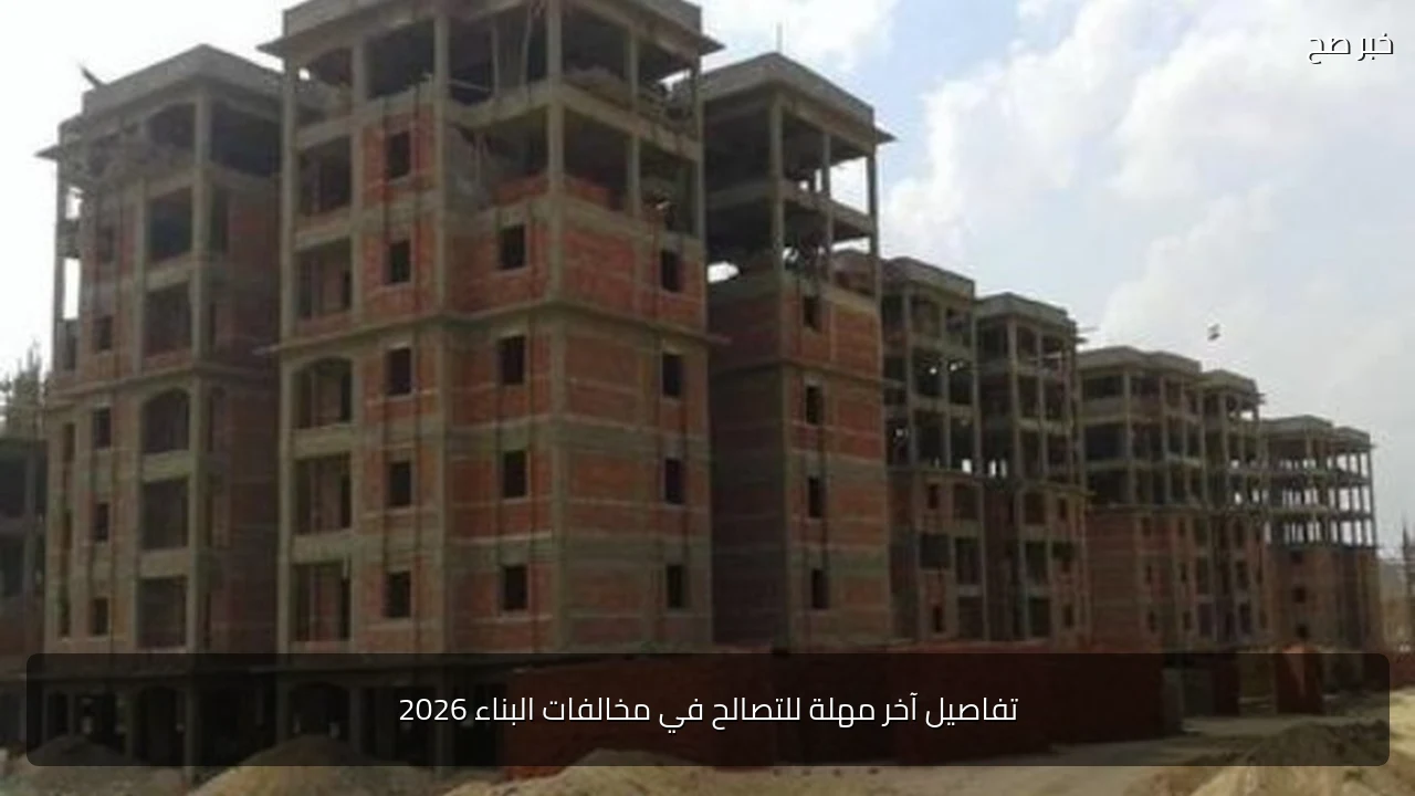 تفاصيل آخر مهلة للتصالح في مخالفات البناء 2026