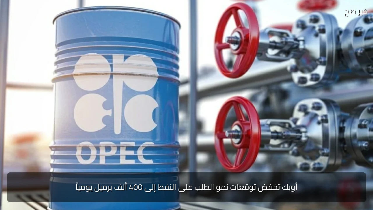 أوبك تخفض توقعات نمو الطلب على النفط إلى 400 ألف برميل يومياً