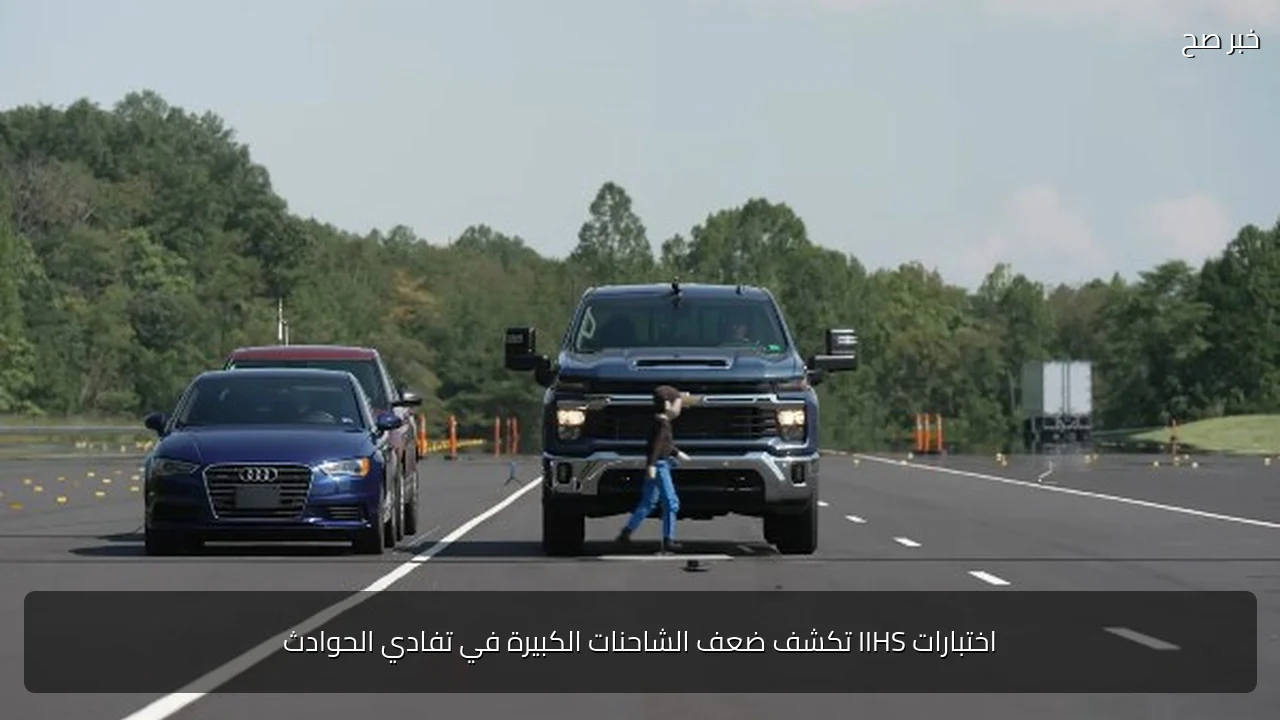 اختبارات IIHS تكشف ضعف الشاحنات الكبيرة في تفادي الحوادث