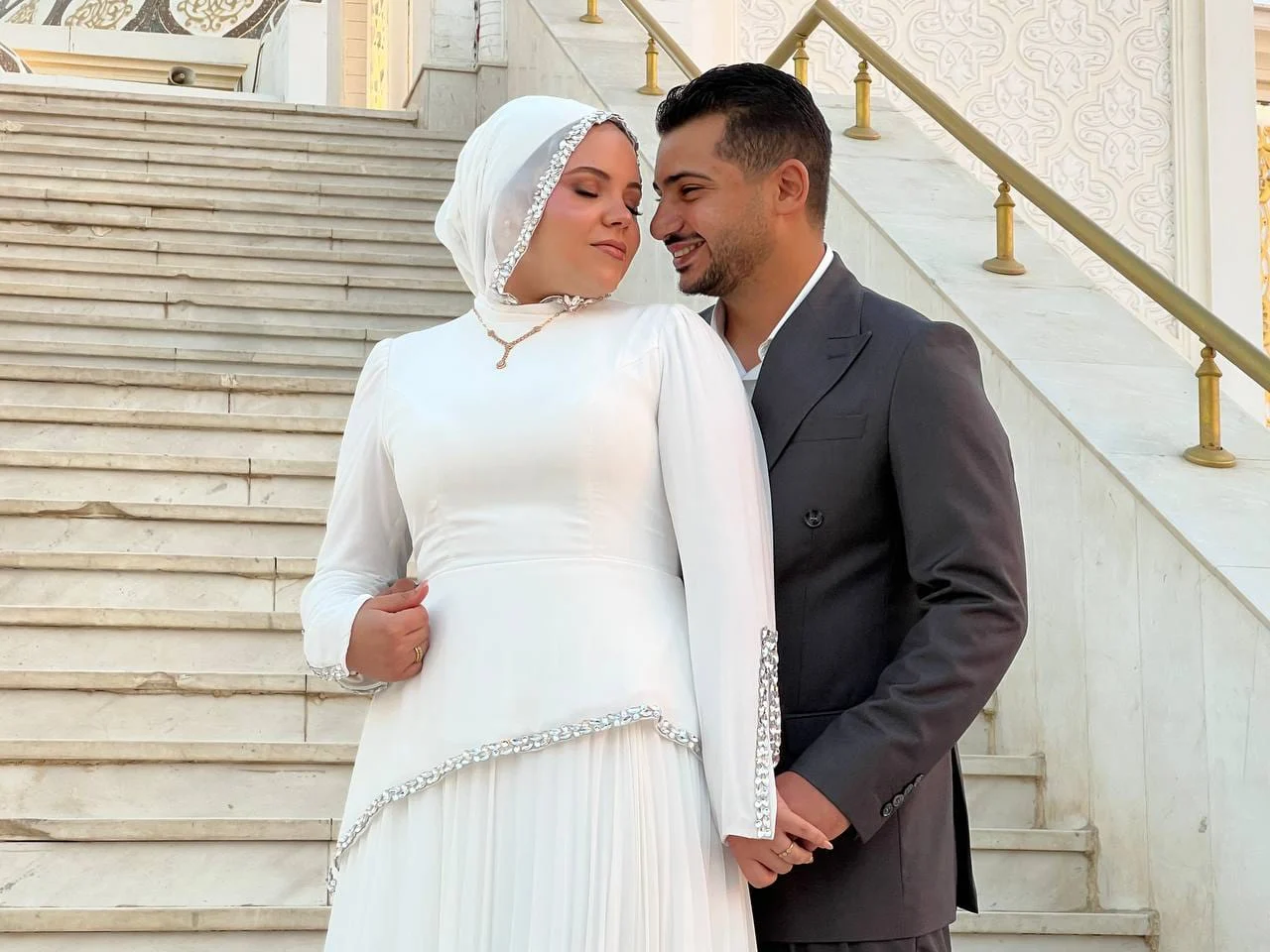 نجل إبراهيم حسن وعروسته نجل إبراهيم حسن وعروسته