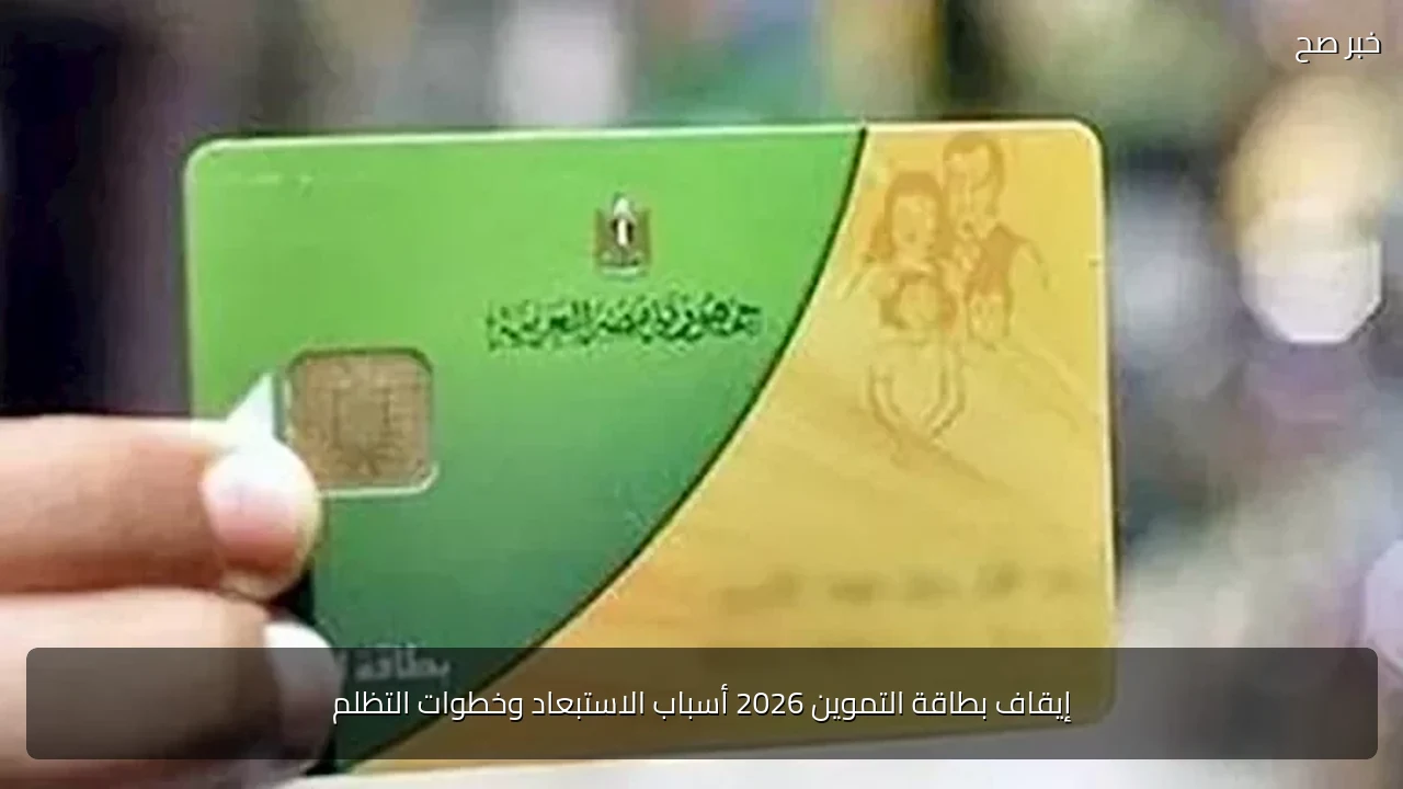 إيقاف بطاقة التموين 2026 أسباب الاستبعاد وخطوات التظلم