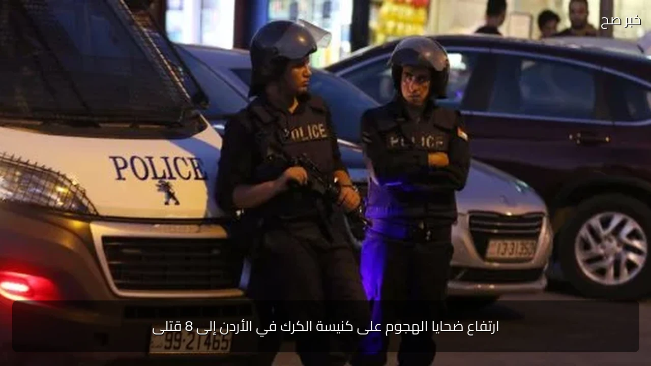 ارتفاع ضحايا الهجوم على كنيسة الكرك في الأردن إلى 8 قتلى