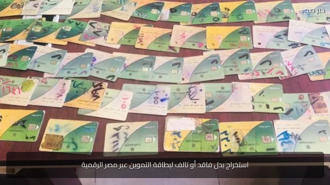 استخراج بدل فاقد أو تالف لبطاقة التموين عبر مصر الرقمية