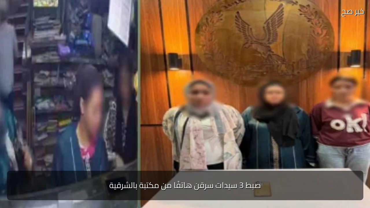 ضبط 3 سيدات سرقن هاتفًا من مكتبة بالشرقية