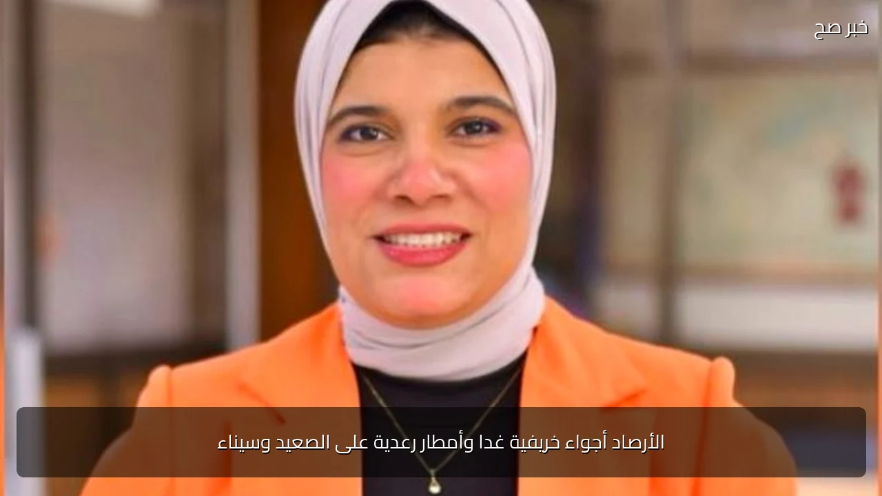 الأرصاد أجواء خريفية غدا وأمطار رعدية على الصعيد وسيناء