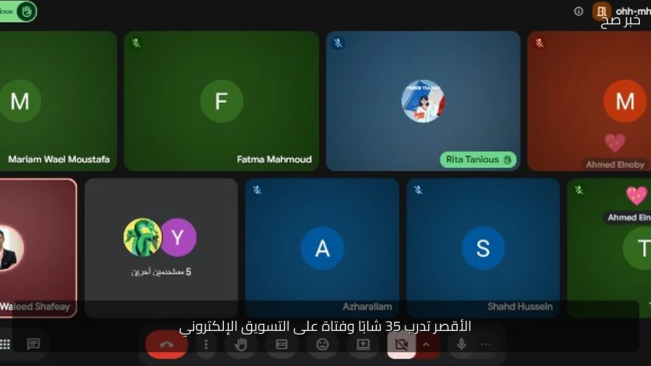 الأقصر تدرب 35 شابًا وفتاة على التسويق الإلكتروني