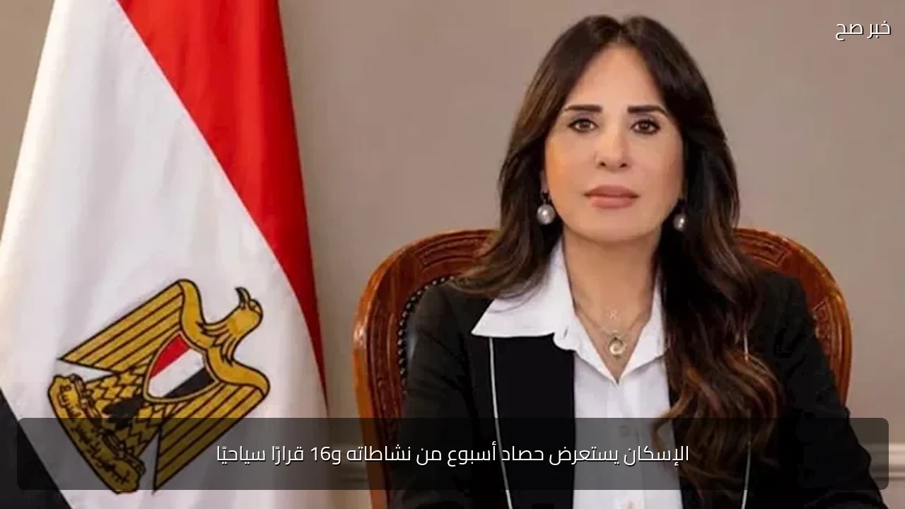 الإسكان يستعرض حصاد أسبوع من نشاطاته و16 قرارًا سياحيًا