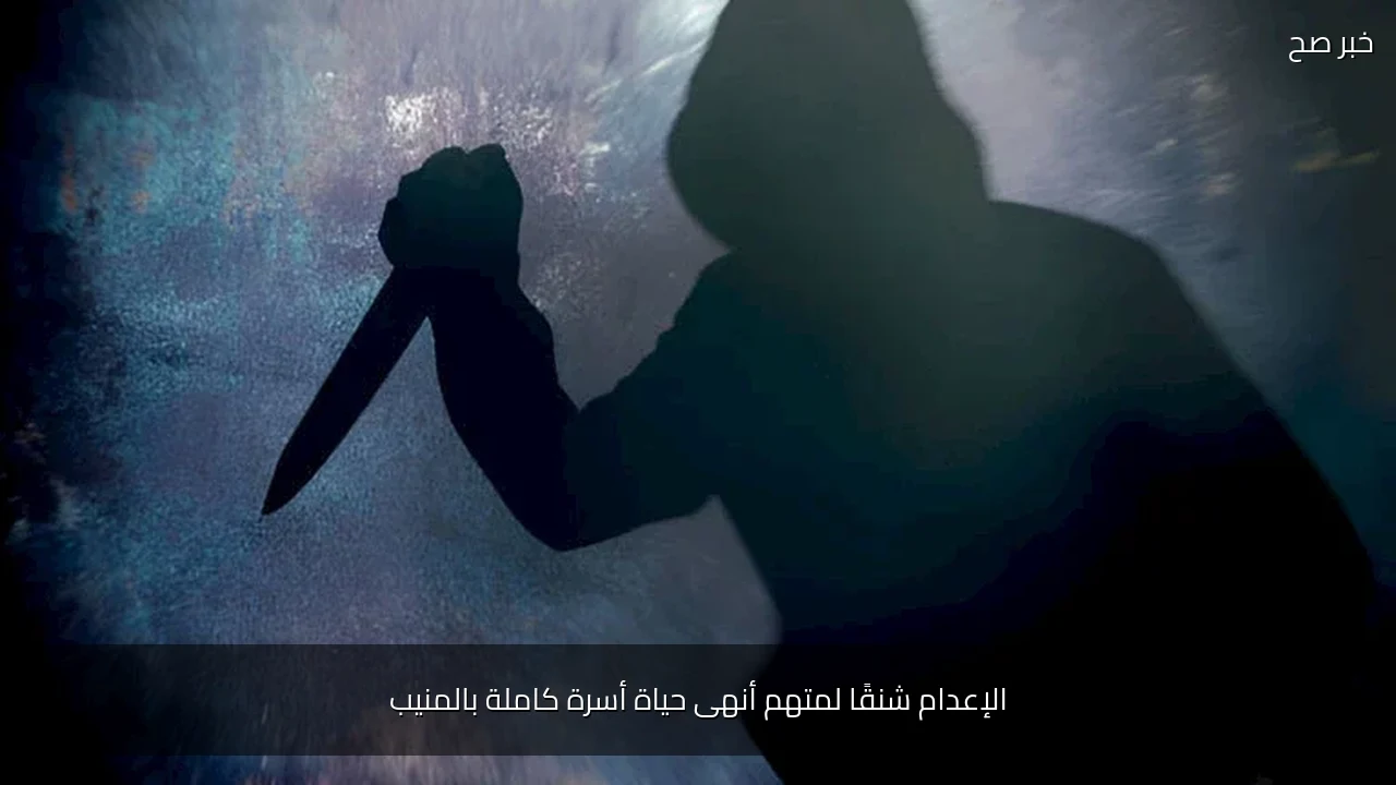 الإعدام شنقًا لمتهم أنهى حياة أسرة كاملة بالمنيب