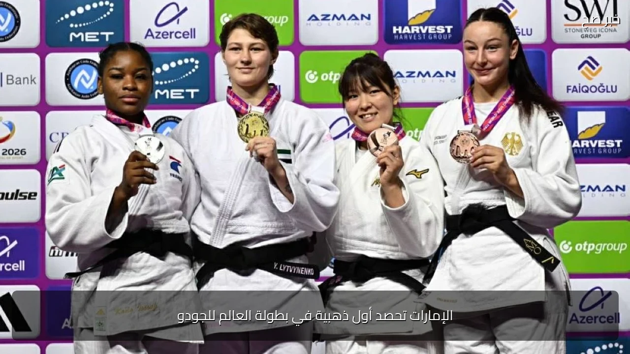 الإمارات تحصد أول ذهبية في بطولة العالم للجودو