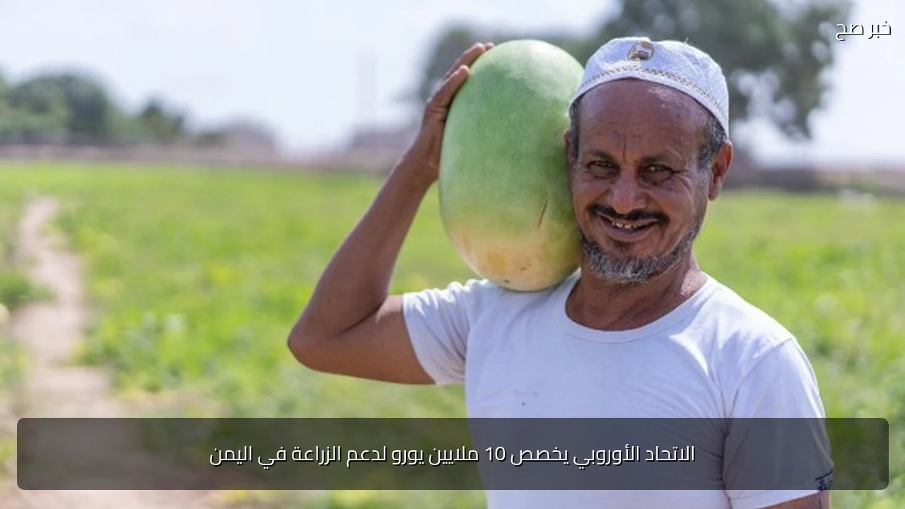 الاتحاد الأوروبي يخصص 10 ملايين يورو لدعم الزراعة في اليمن