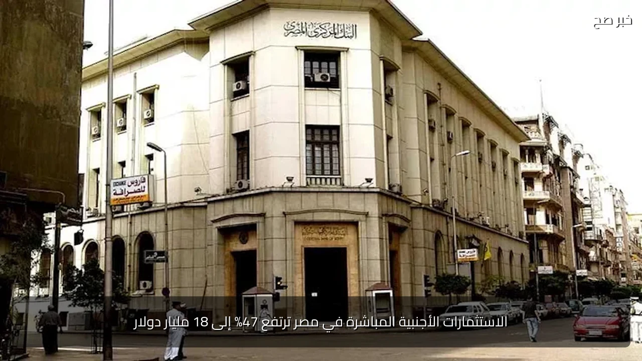 الاستثمارات الأجنبية المباشرة في مصر ترتفع 47% إلى 18 مليار دولار