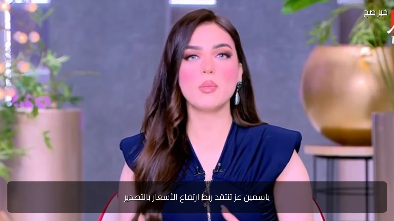 ياسمين عز تنتقد ربط ارتفاع الأسعار بالتصدير