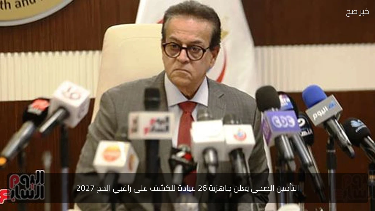 التأمين الصحي يعلن جاهزية 26 عيادة للكشف على راغبي الحج 2027
