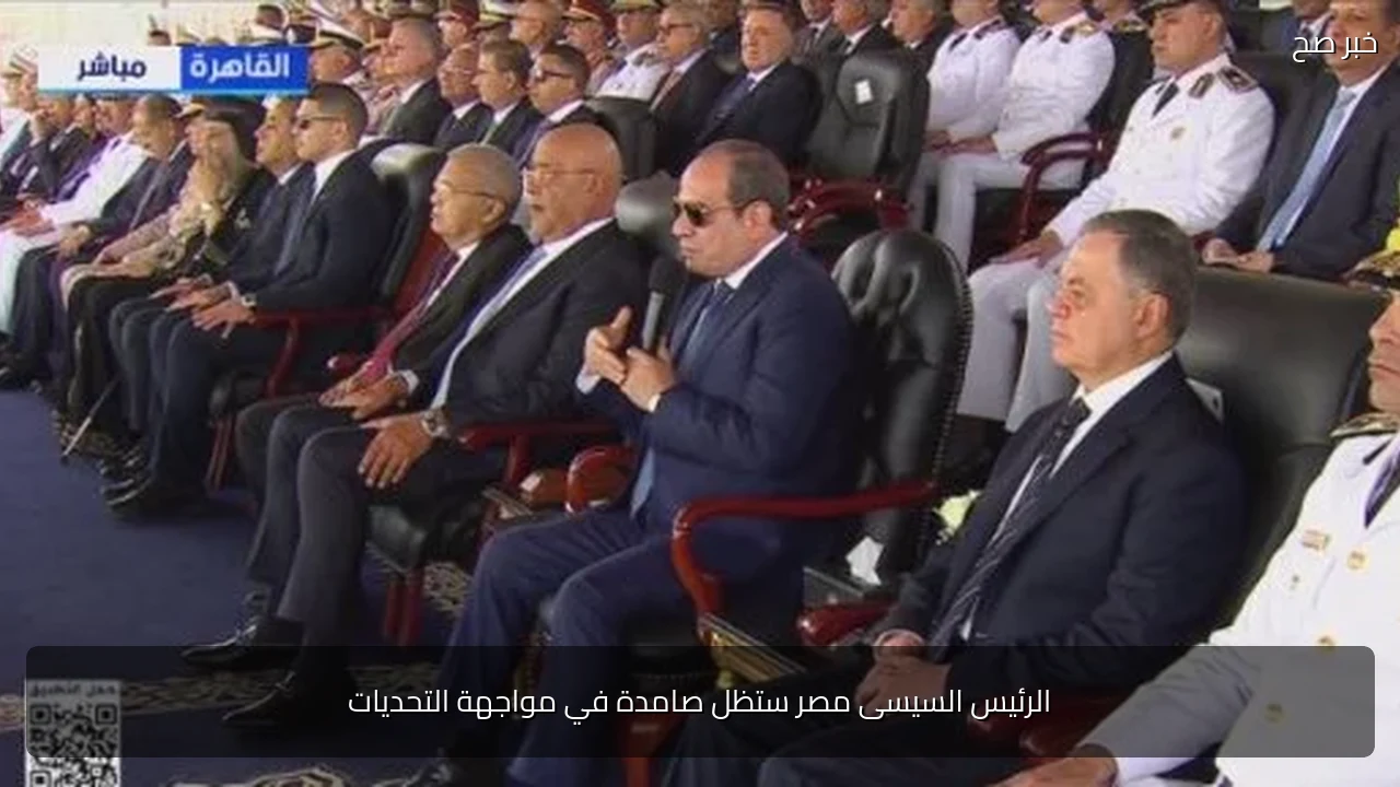 الرئيس السيسى مصر ستظل صامدة في مواجهة التحديات
