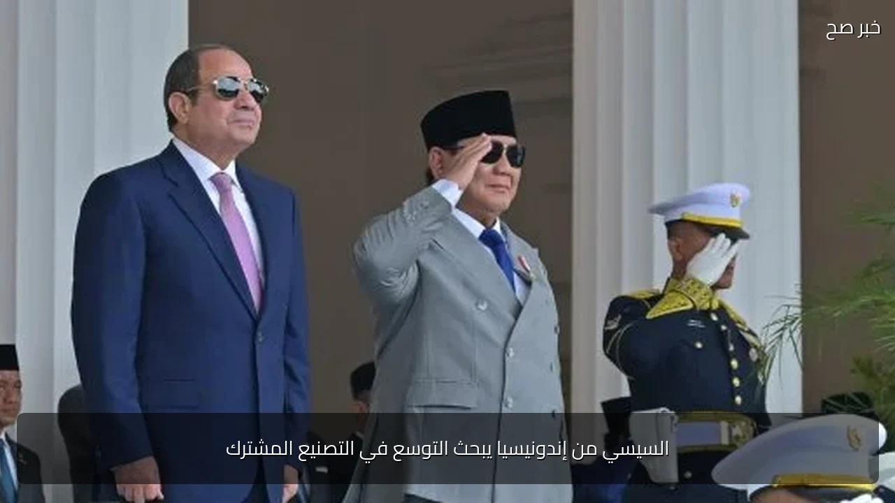 السيسي من إندونيسيا يبحث التوسع في التصنيع المشترك