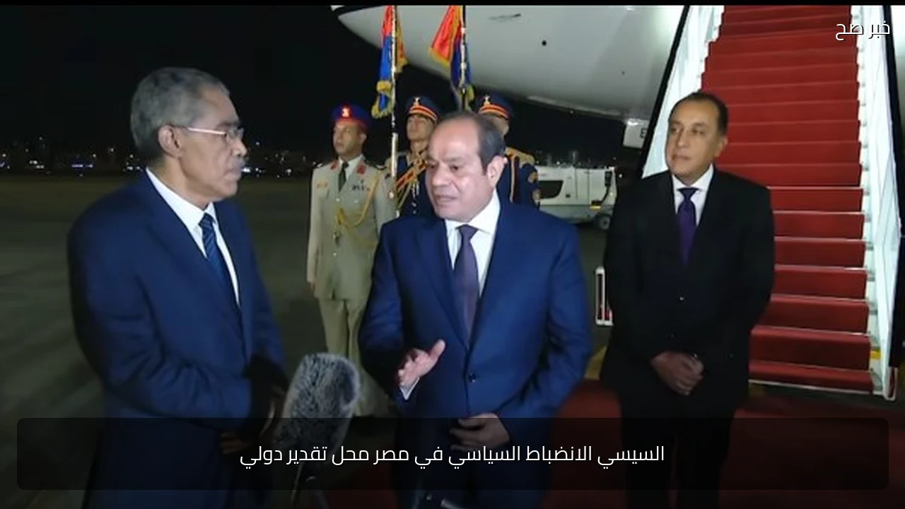 السيسي الانضباط السياسي في مصر محل تقدير دولي