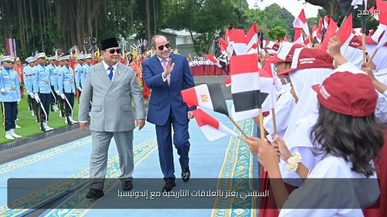 السيسي يعتز بالعلاقات التاريخية مع إندونيسيا