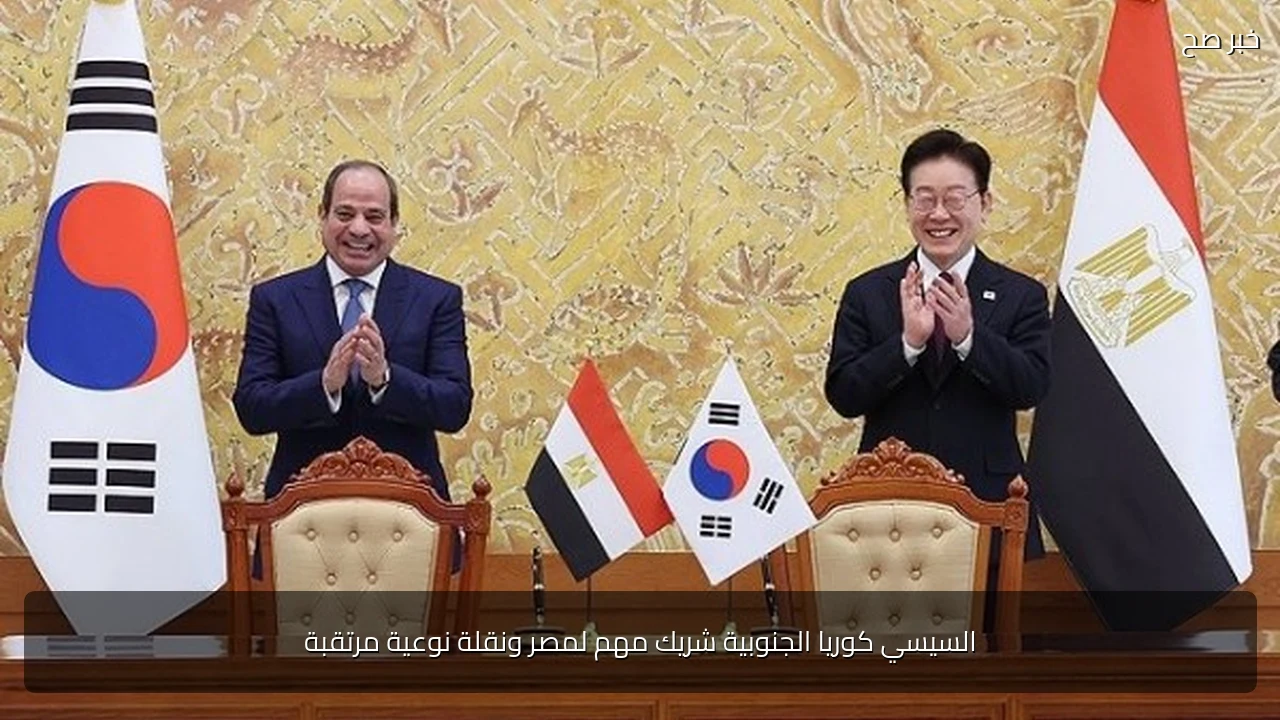 السيسي كوريا الجنوبية شريك مهم لمصر ونقلة نوعية مرتقبة