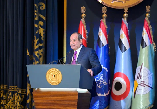 الرئيس السيسي خلال الندوة التثقيفية للقوات المسلحة الرئيس السيسي خلال الندوة التثقيفية للقوات المسلحة