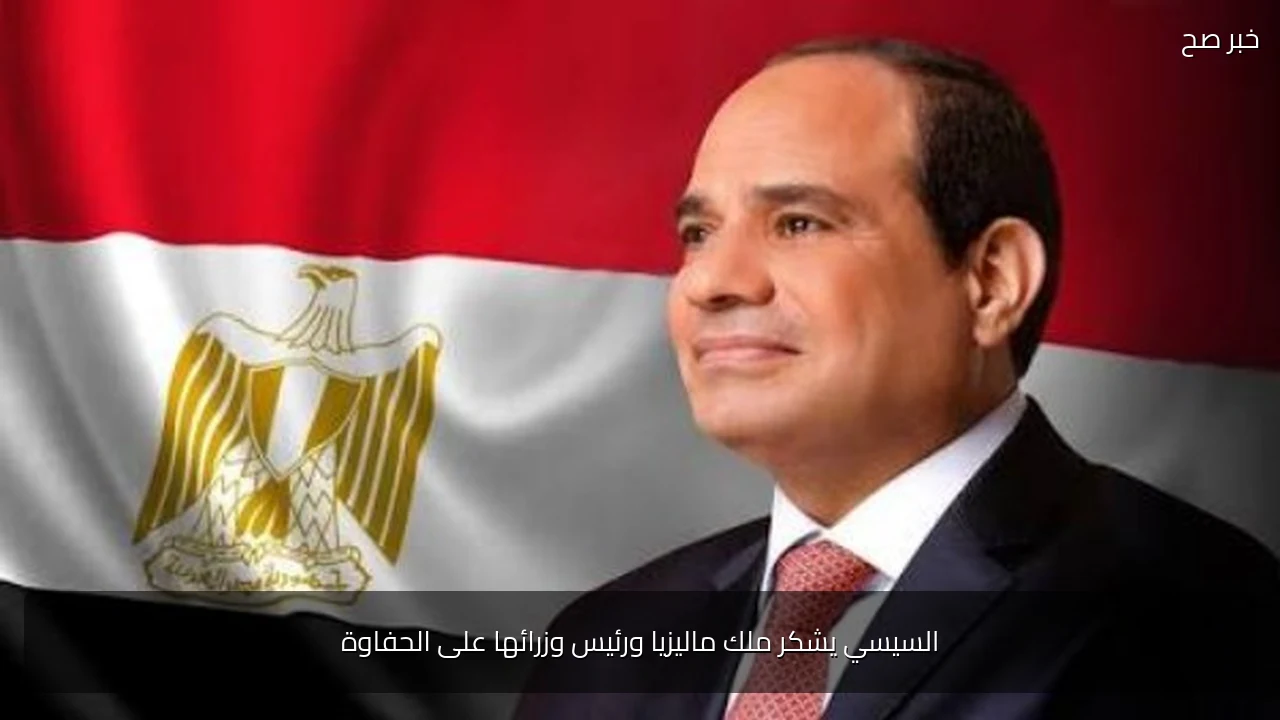 السيسي يشكر ملك ماليزيا ورئيس وزرائها على الحفاوة