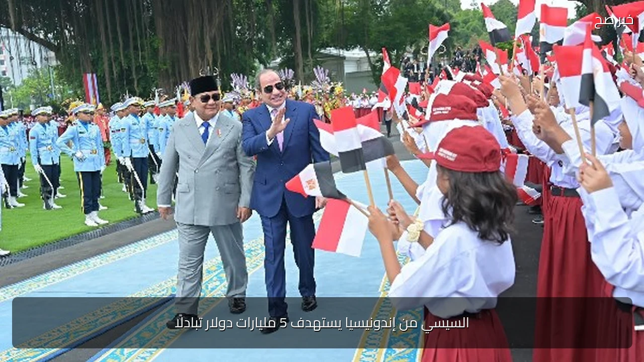 السيسي من إندونيسيا يستهدف 5 مليارات دولار تبادلًا