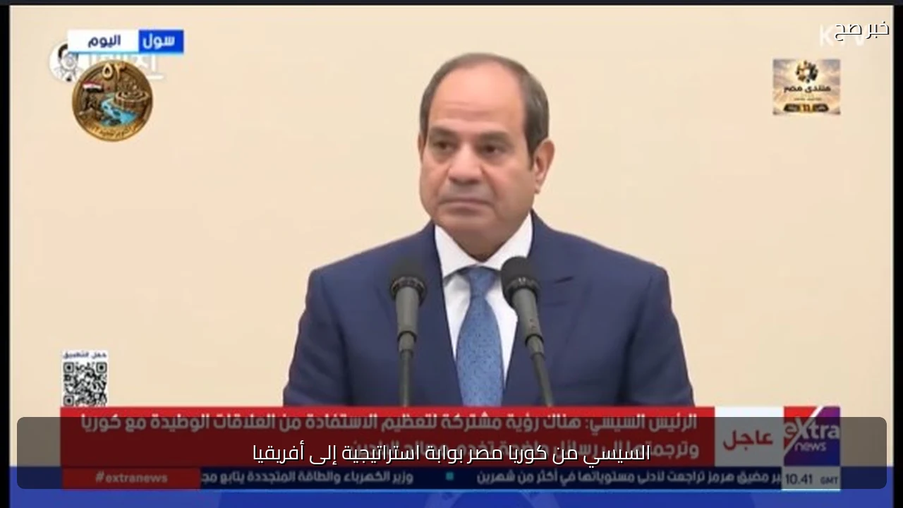 السيسي من كوريا مصر بوابة استراتيجية إلى أفريقيا