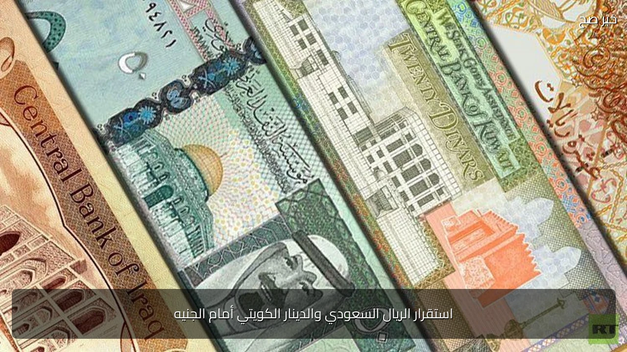 استقرار الريال السعودي والدينار الكويتي أمام الجنيه