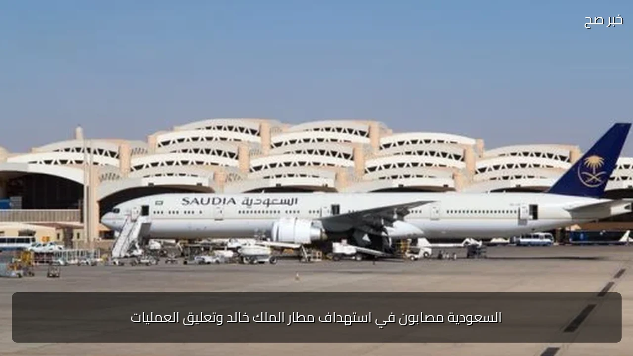 السعودية مصابون في استهداف مطار الملك خالد وتعليق العمليات