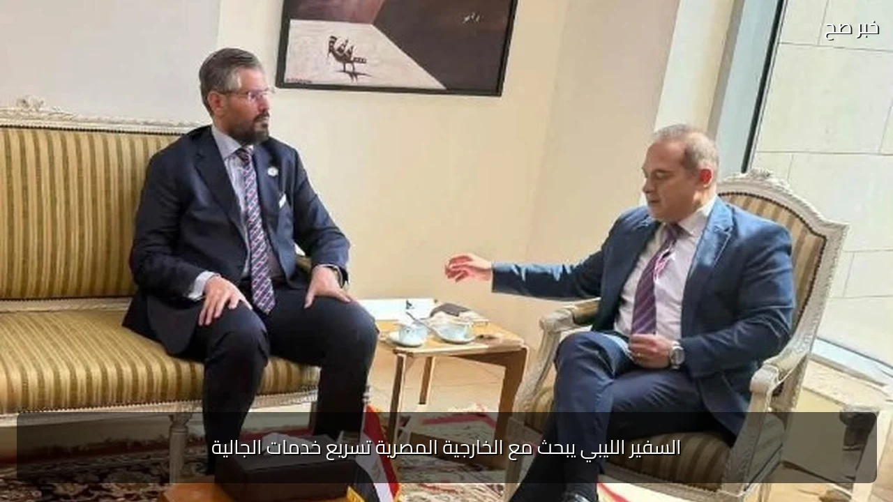 السفير الليبي يبحث مع الخارجية المصرية تسريع خدمات الجالية