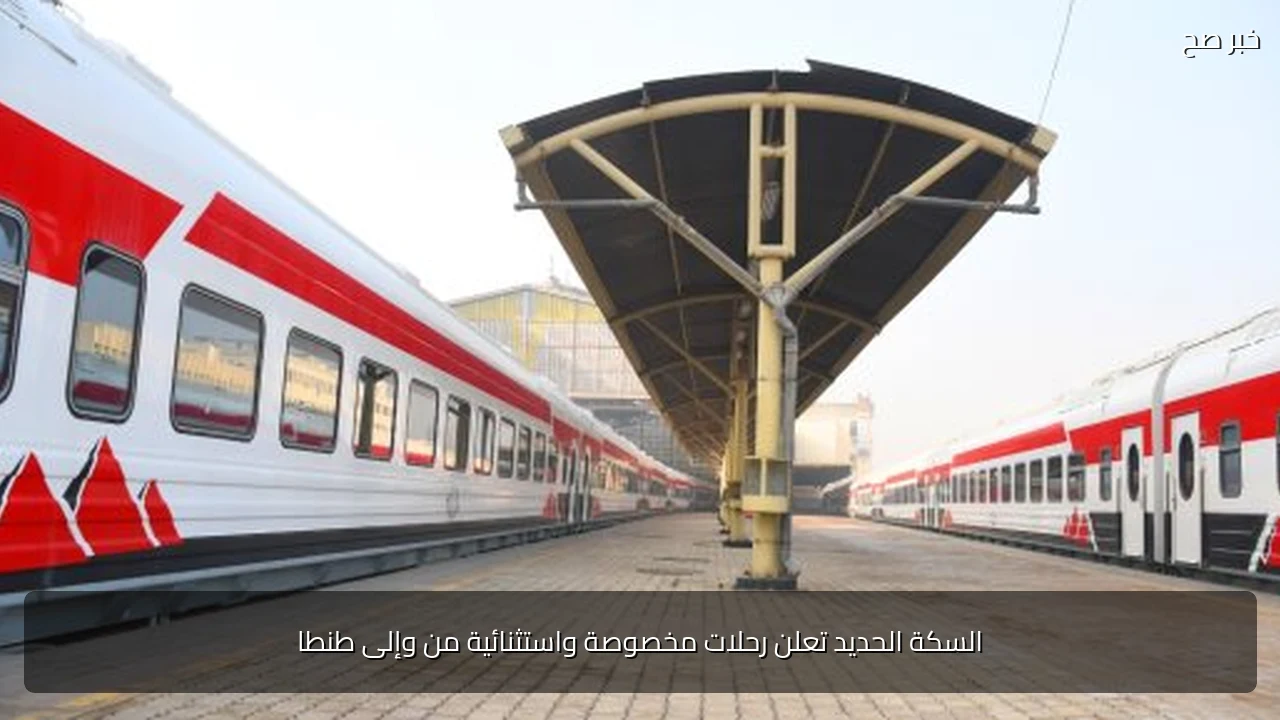 السكة الحديد تعلن رحلات مخصوصة واستثنائية من وإلى طنطا