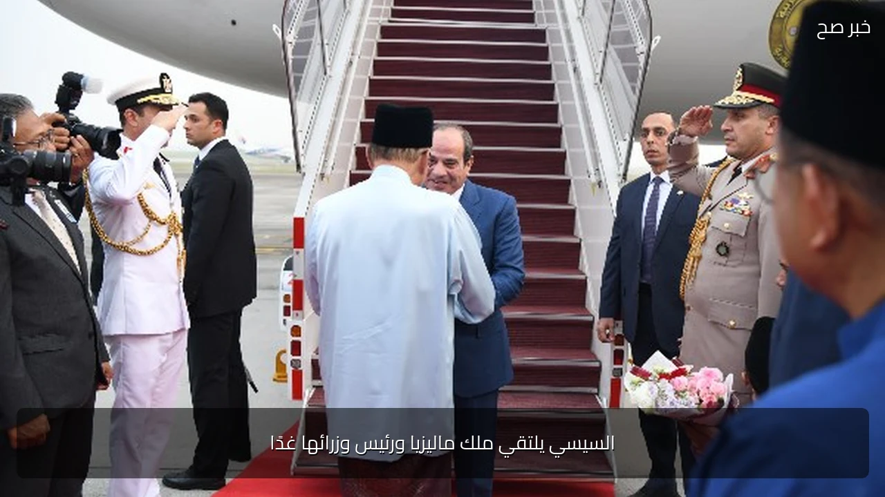 السيسي يلتقي ملك ماليزيا ورئيس وزرائها غدًا