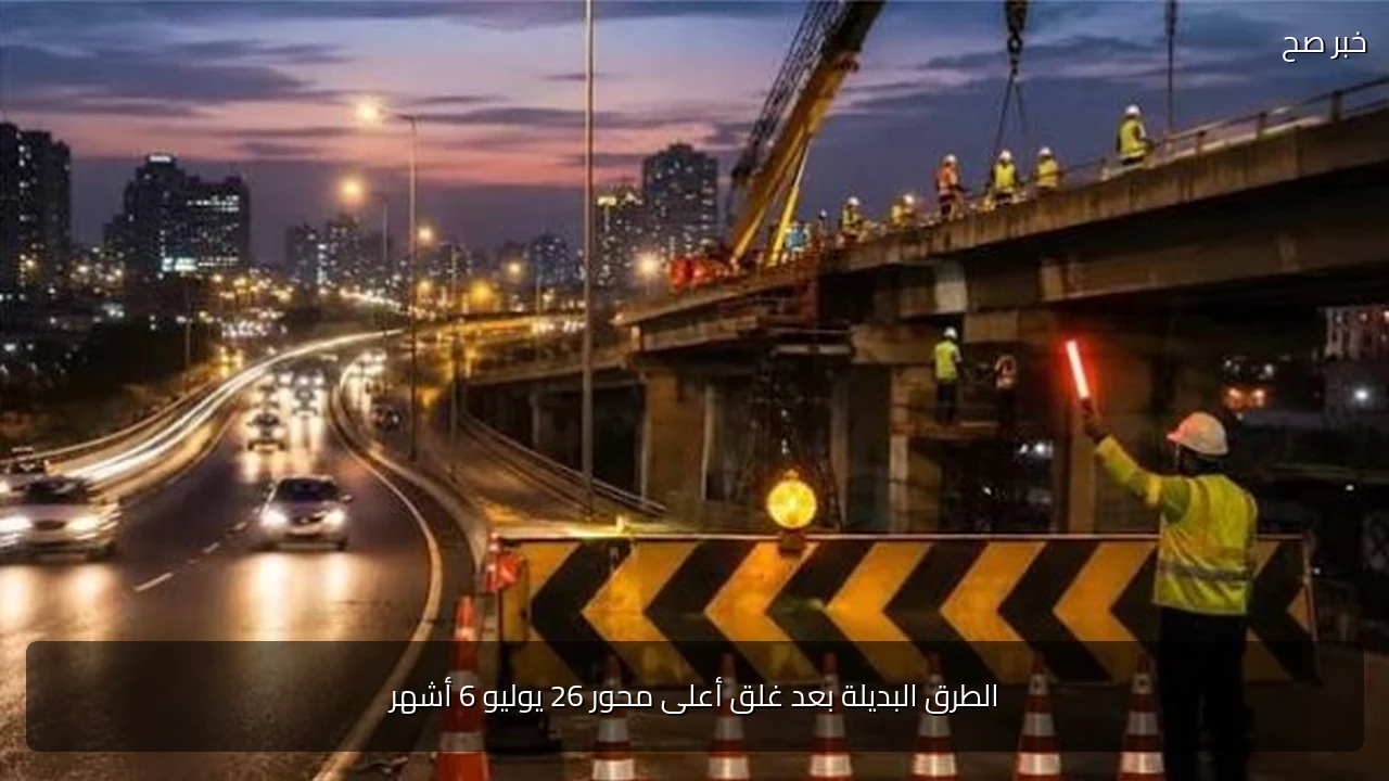 الطرق البديلة بعد غلق أعلى محور 26 يوليو 6 أشهر