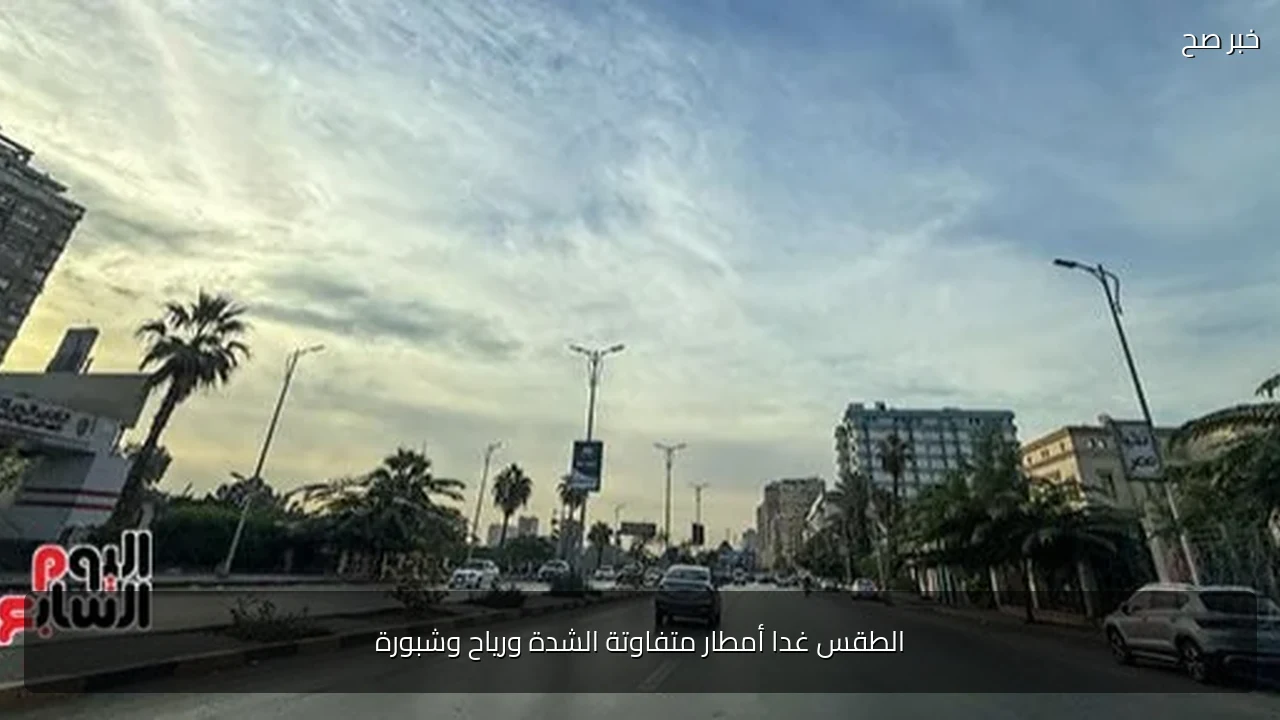 الطقس غدا أمطار متفاوتة الشدة ورياح وشبورة