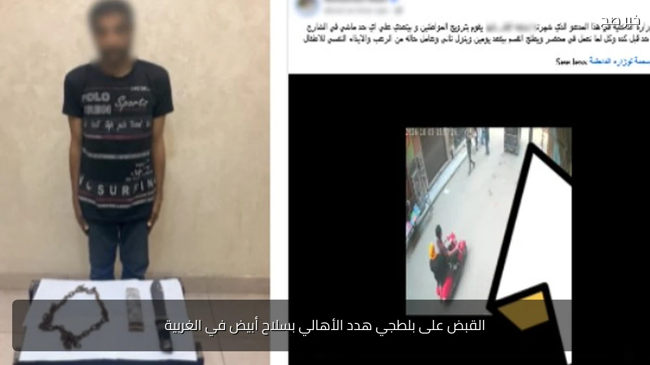 القبض على بلطجي هدد الأهالي بسلاح أبيض في الغربية